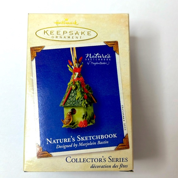 Hallmark Keepsake Ornament 2003 Nature’s Sketchbook Marjolein Bastin 1st Series - Picture 1 of 3